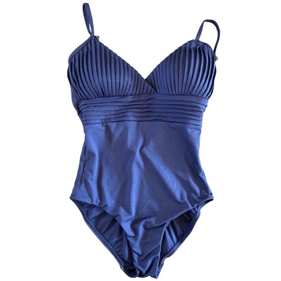 NWT Azura Australia pleated One Piece Swimsuit - Picture 2 of 8